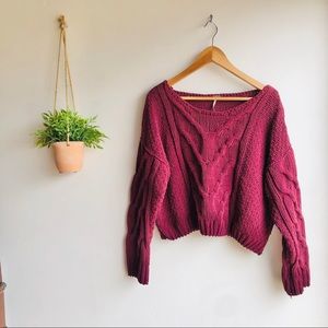 FREE PEOPLE Oversized Knit Sweater